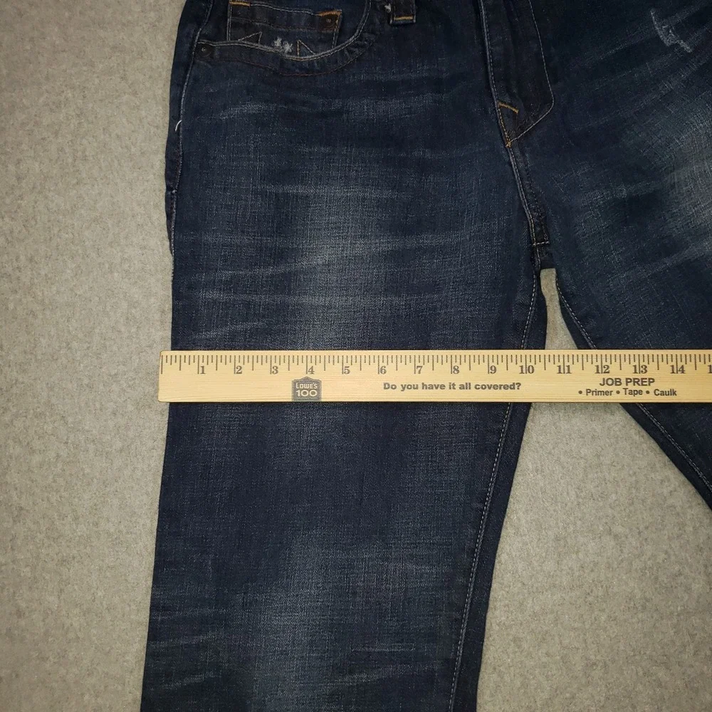 True Religion Ricky Relaxed‎ Straight Jeans Mens Dark Wash Sz 31 Waist is 33